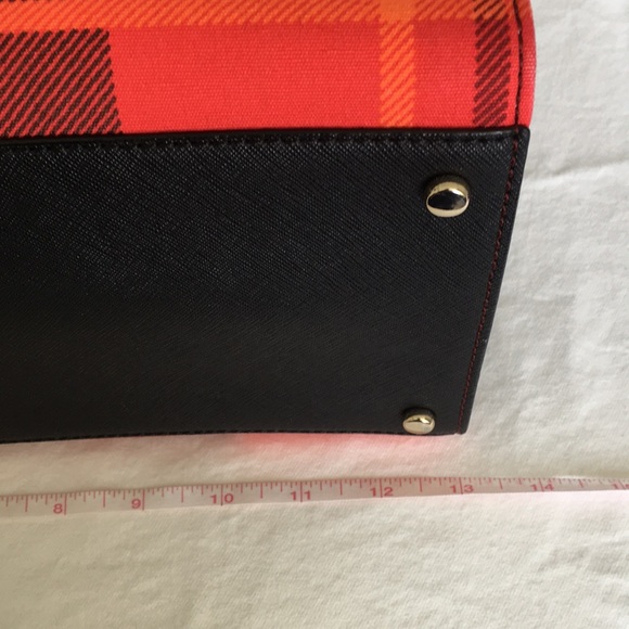 NWOT Kate Spade Cameron Street Plaid Candace Leather Satchel Bag - Picture 13 of 16